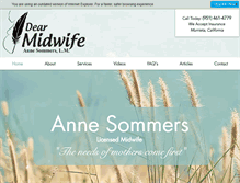Tablet Screenshot of dear-midwife.com